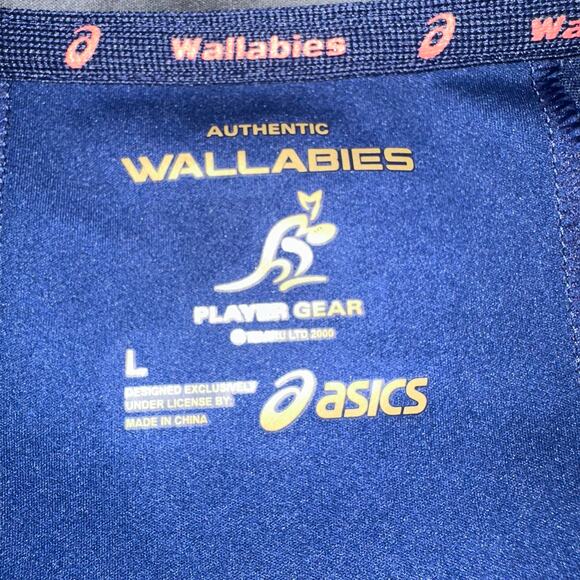 Asics Wallabies Australia Full Zip‎ Player Gear Jacket Rugby Women's Size Large - Picture 6 of 9